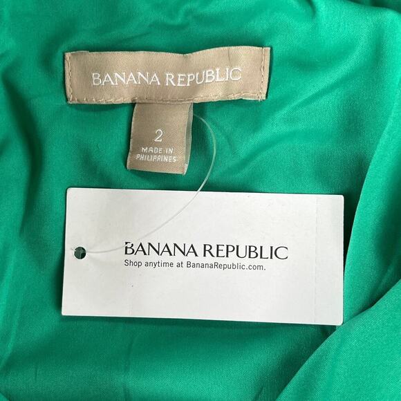 Banana Republic Green Tweed Strapless Mini Dress Size 2. NEW - Picture 10 of 13